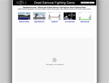Tablet Screenshot of deadsamurai.com